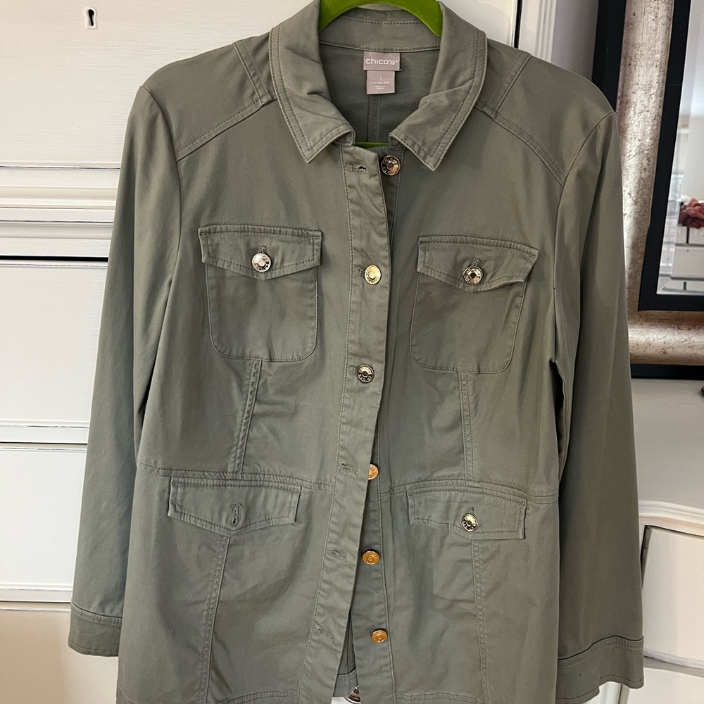 Chico’s button up blazer/top